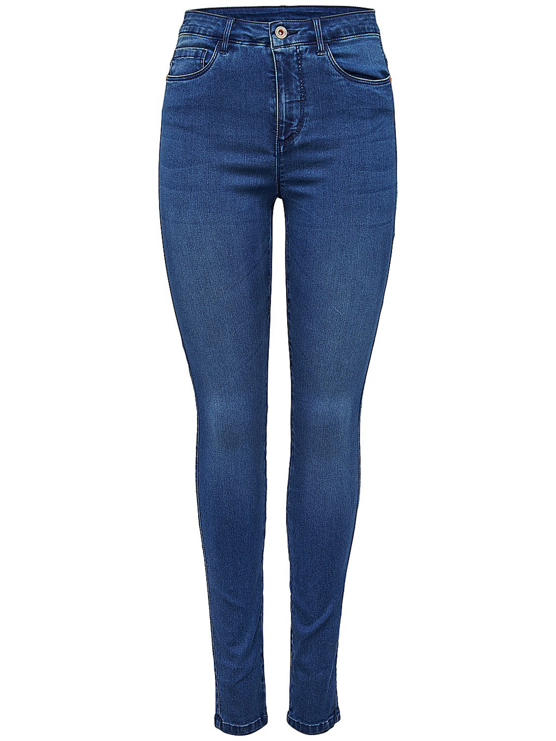 Blue Stretch Cotton-Blend Denim Jeans