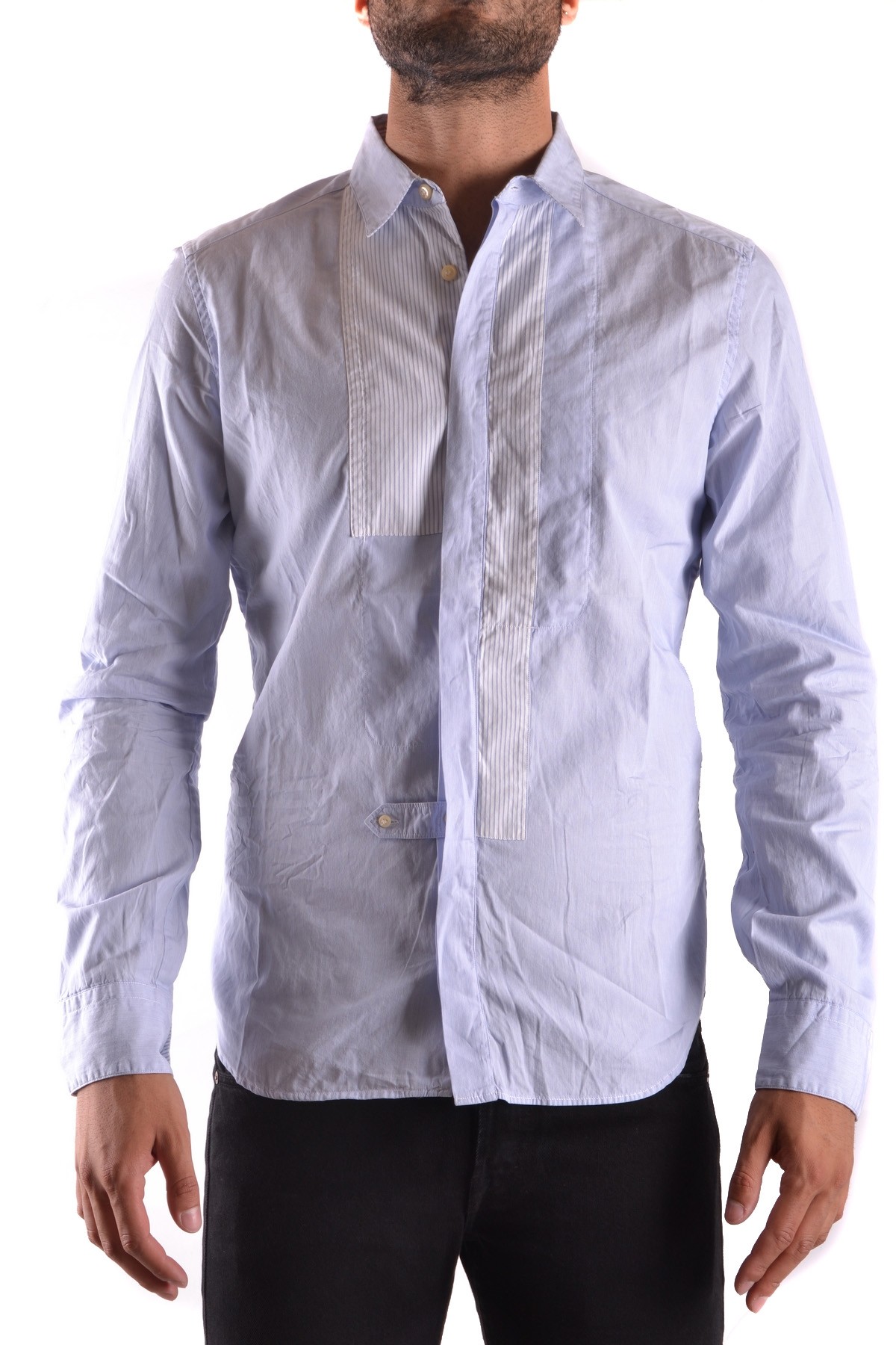 Light Blue Cotton Long Sleeve Shirt