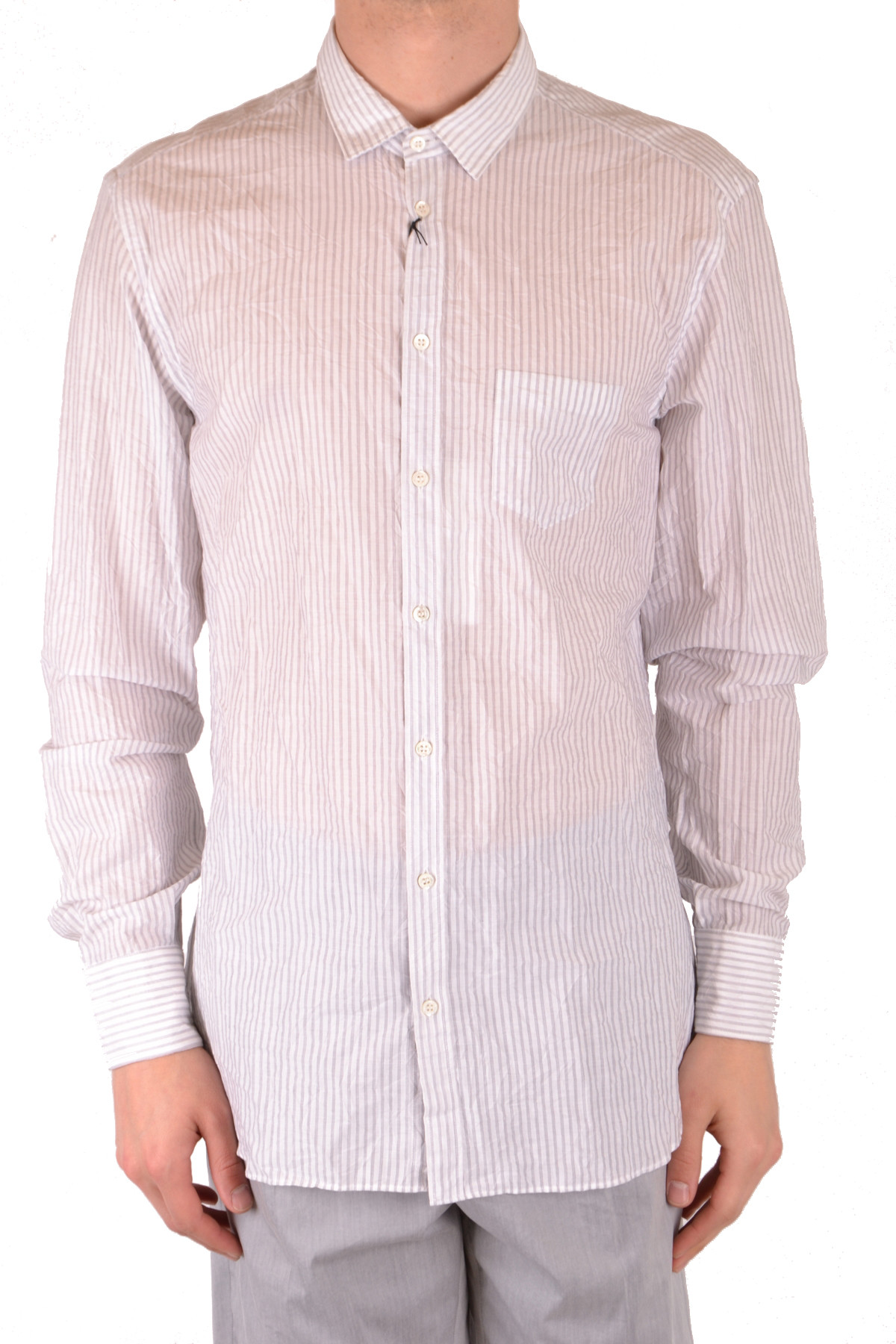 White Long Sleeve Shirt in 100% Cotton