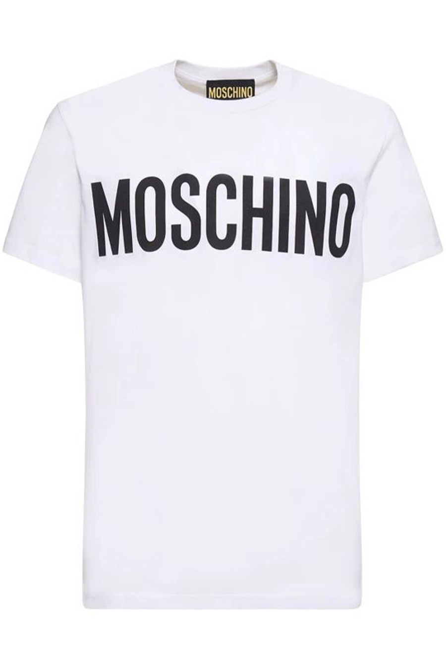 White Graphic Print T-Shirt in 100% Cotton