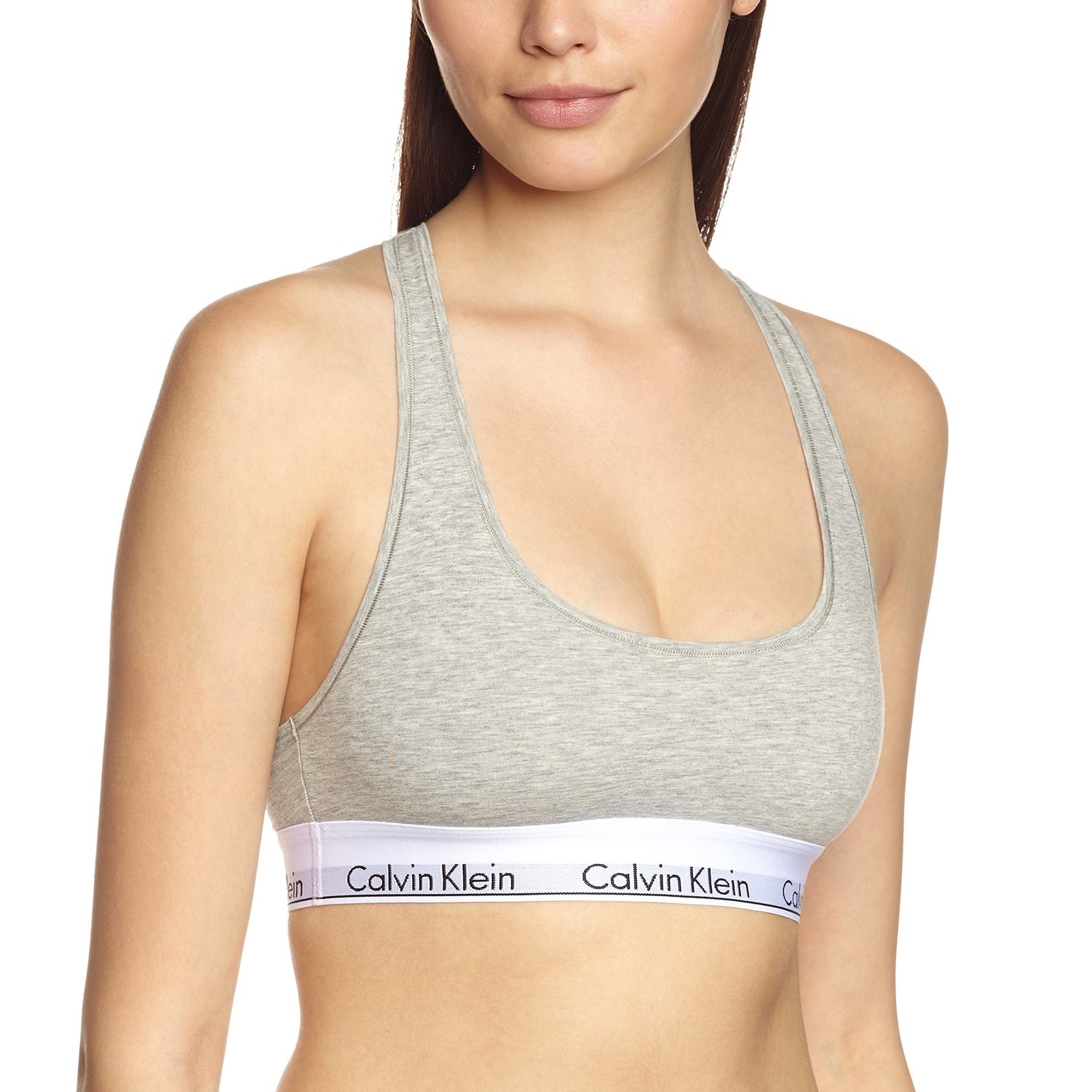 Grey Marl Cotton Bralette