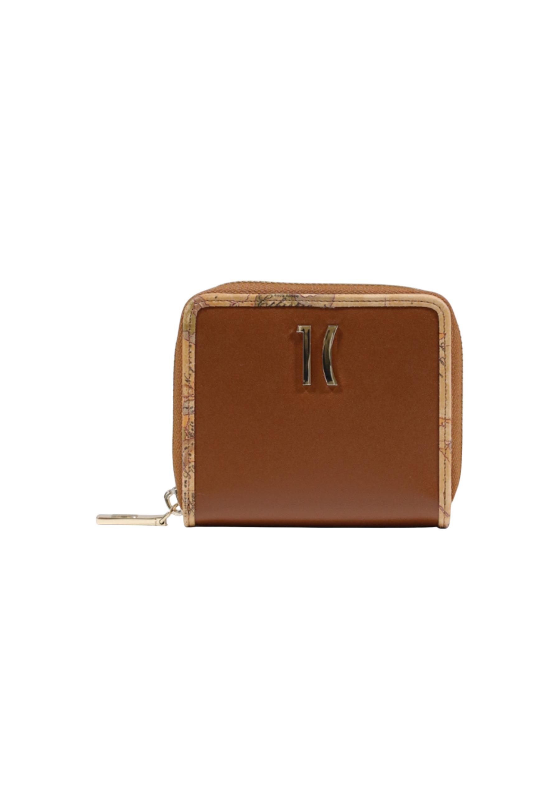 Brown Leather Zip Wallet