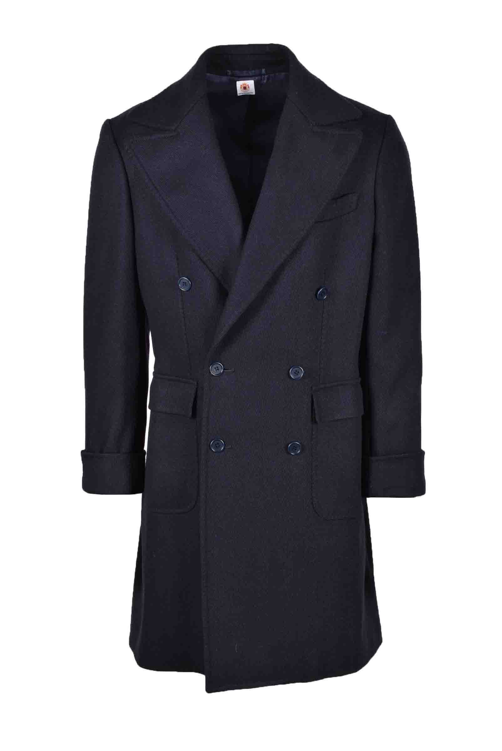 Blue Wool Blend Coat