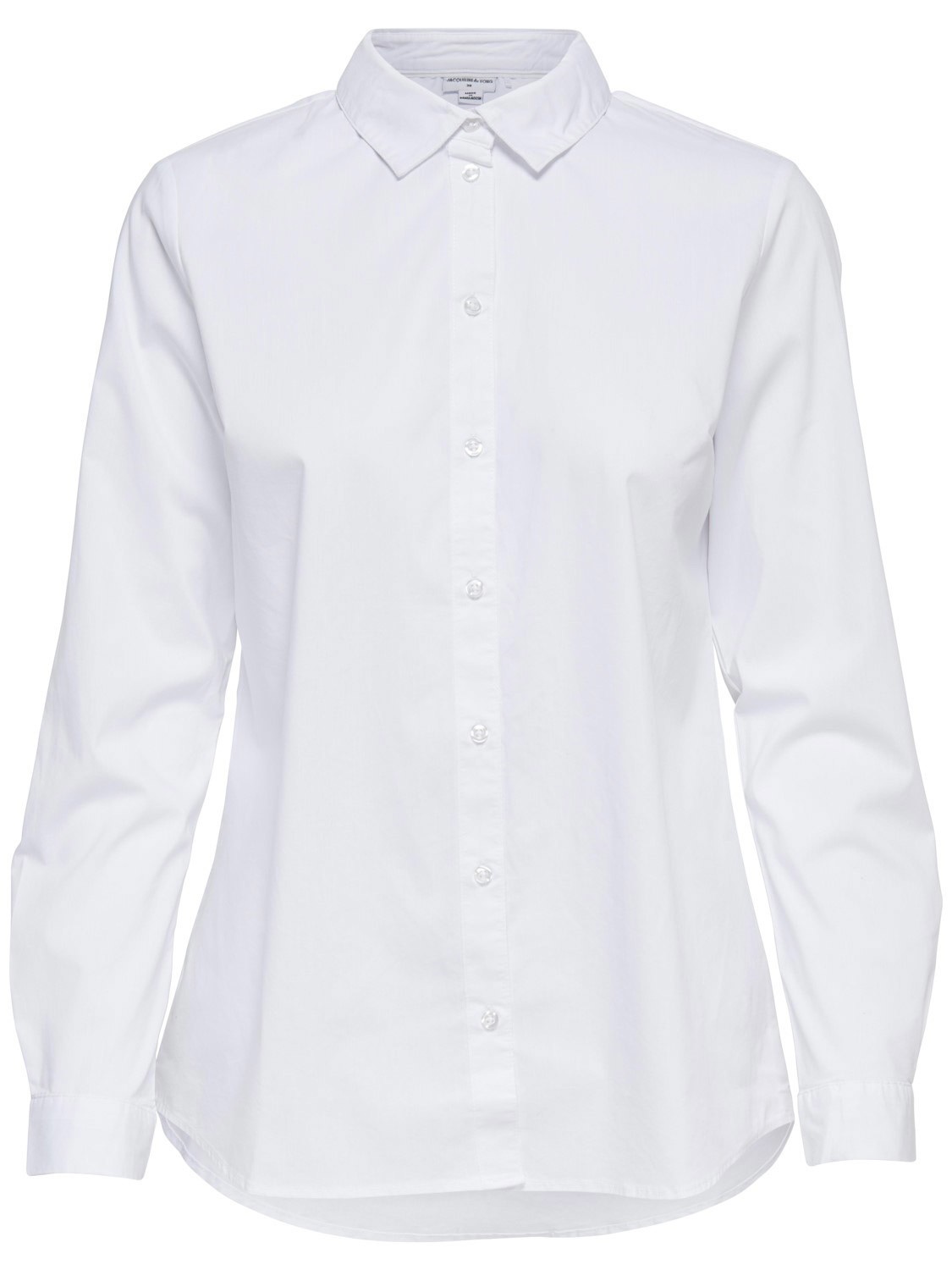 White Classic Cotton Blend Shirt