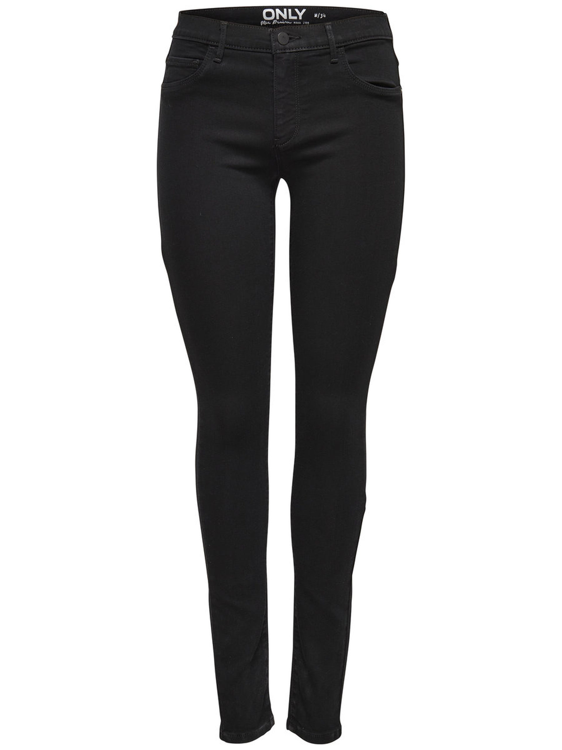 Black Stretch Jeans with Viscose Blend