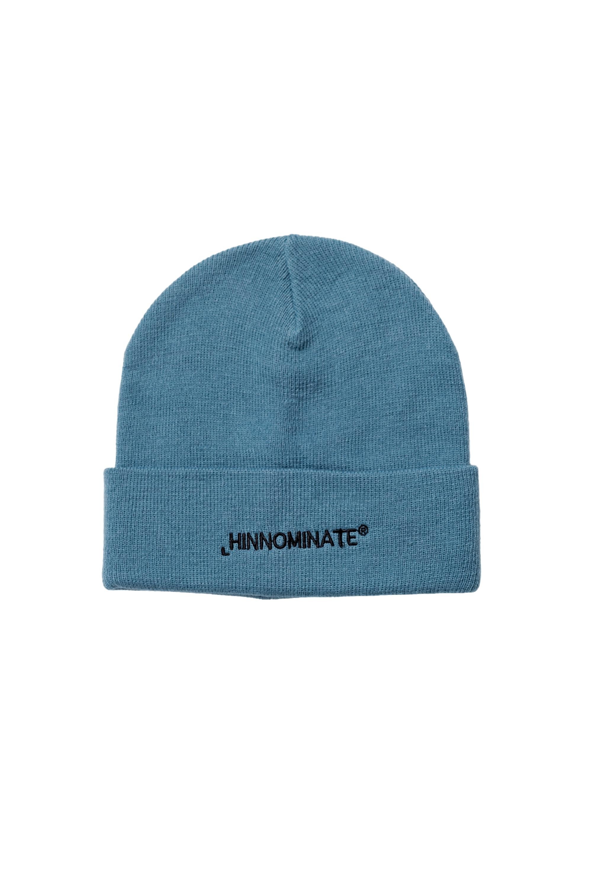 Light Blue Wool Blend Knit Beanie